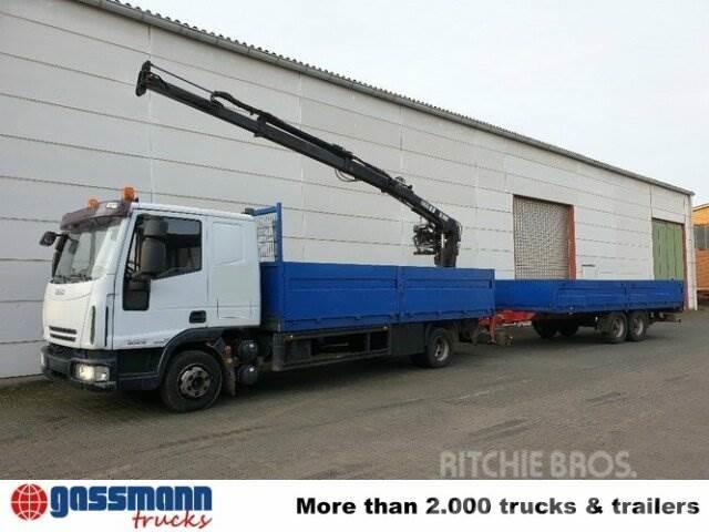 Iveco Euro Cargo ML 80 E 18, Hiab Kran 060-2 Flatbed / Dropside trucks
