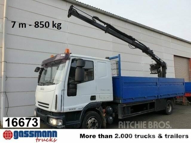 Iveco Euro Cargo ML 80 E 18, Hiab Kran 060-2 Flatbed / Dropside trucks