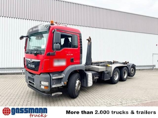 MAN TGA 35.400 8X4-4 BL, Lenk-/Liftachse Hook lift trucks