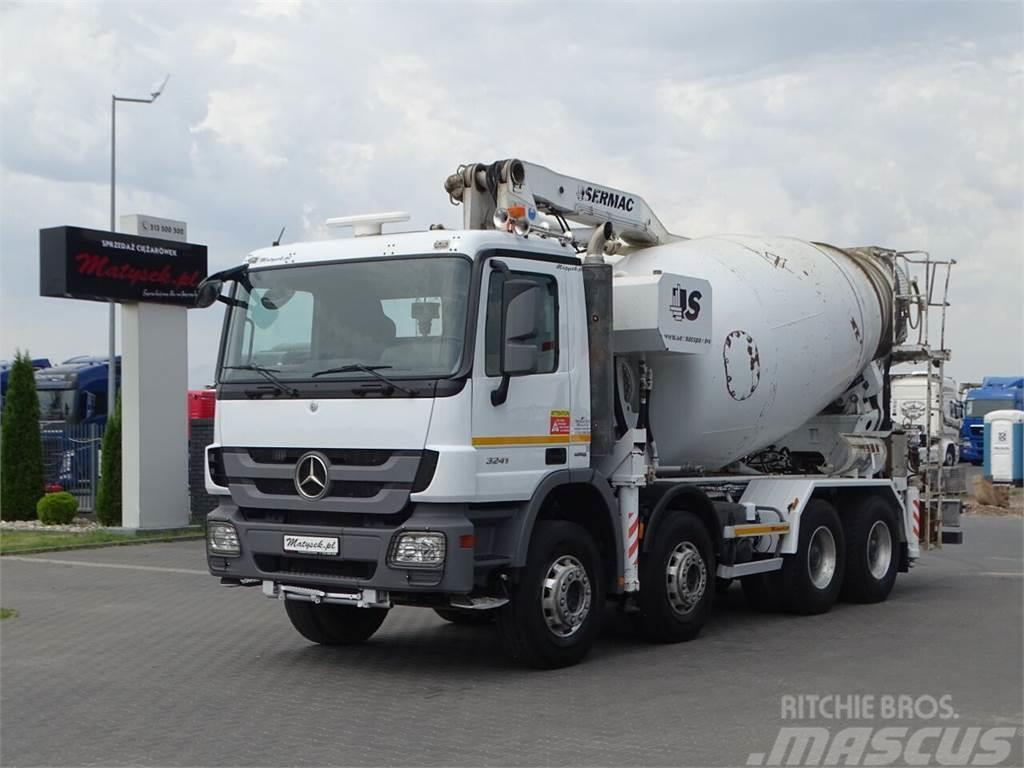 Mercedes-Benz ACTROS 3241 / CEMENTMIXER + PUMP SERMAC 3Z24 - 24  Concrete trucks