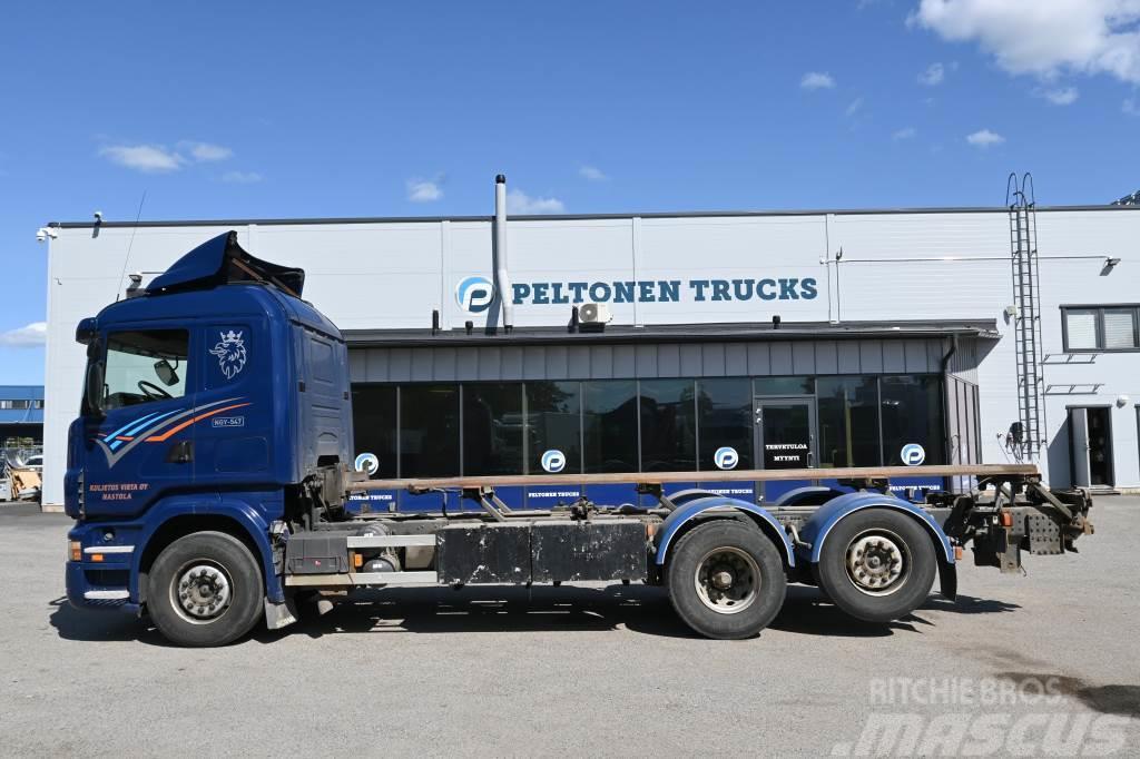 Scania R420 6x2 Tasonostolaite Container Frame trucks