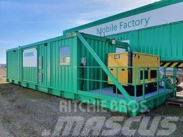  Container,autark,Strom,Hydr.,Druckl.,WC,Küche Diesel Generators