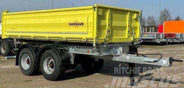 Humbaur 19 to Tandem-Dreiseitenkipper Hardox-BW+Pritsche Tipper trailers
