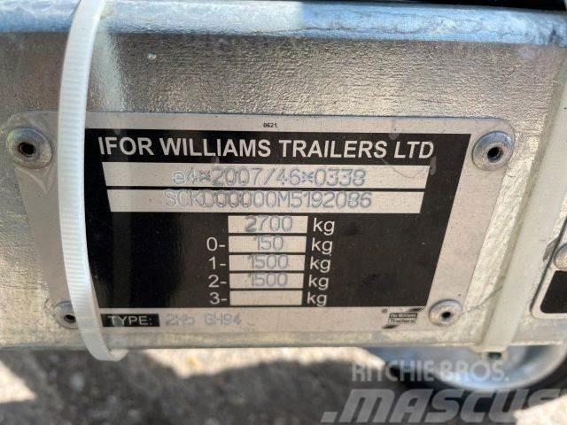Ifor Williams 2Hb GH27, NEW NOT REGISTRED,machine transport086 Vehicle transport trailers