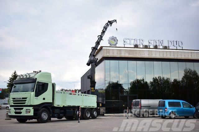 Iveco STRALIS 500 8x2 PALFINGER PK 50002 FLY JIB WINCH Crane trucks