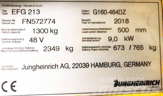 Jungheinrich EFG213 - 4640MM HUBHÖHE - BATTERIE 2021 - 100% Forklift trucks - others