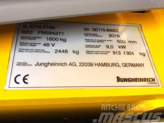 Jungheinrich EFG216k - 6 M HUBHÖHE - BATTERIE 84% -NEUWERTIG Forklift trucks - others