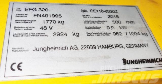 Jungheinrich EFG320 - 6.5 M HUBHÖHE -TRIPLEX - BATTERIE 82% Forklift trucks - others