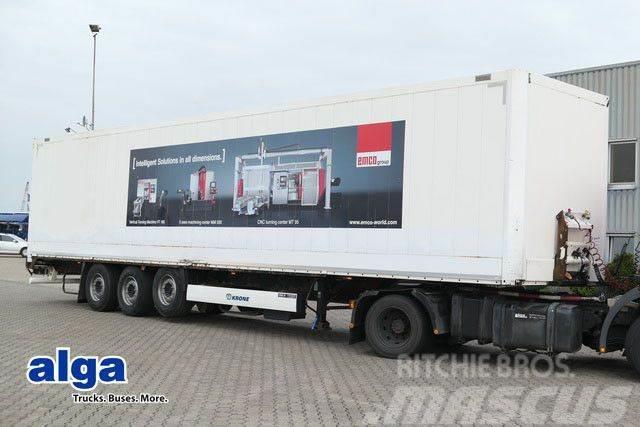Krone SD, Schlüssellochblech, Luft-Lift, SAF-Achsen Box body semi-trailers