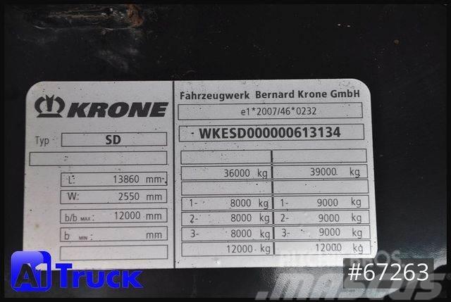 Krone SDK 27, Koffer, 1 Vorbesitzer, TÜV 08/2024 Box body semi-trailers