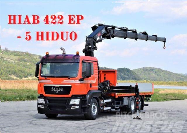 MAN TGS 26.400 * HIAB 422EP-5 HIDUO/FUNK Crane trucks
