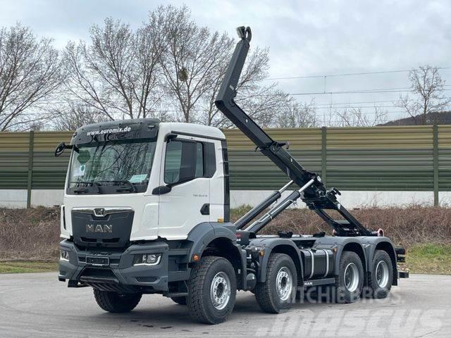 MAN TGS 35.480 8x4 Euro6e Hiab MultLift Abrollkipper Hook lift trucks