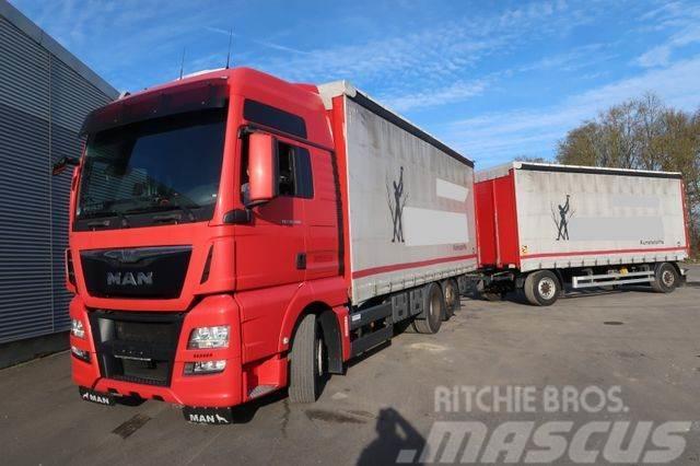 MAN TGX 26.480 LL 6x2 kompl. Zug Hofmann Curtainsider trucks