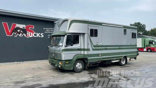 Mercedes-Benz 817 Niehoffaufbau mit Küche Sitzecke 3 Pferde Animal transport trucks