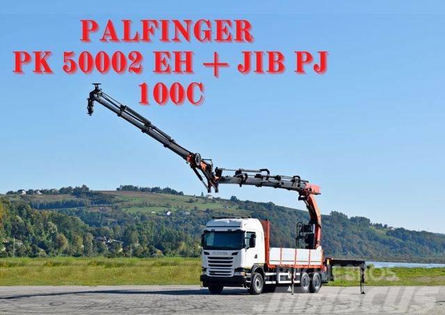 Scania G 490* PK 50002 EH + JIB PJ100C + FUNK /6x4 Crane trucks