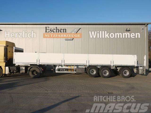 Schröder 12,85m*Rollkran-Kran*Pritsche Lenkachse Flatbed/Dropside semi-trailers