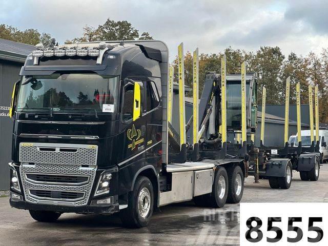 Volvo FH 750 Euro 6 6x4 + PAVIC Holzt Komplettzug Timber trucks
