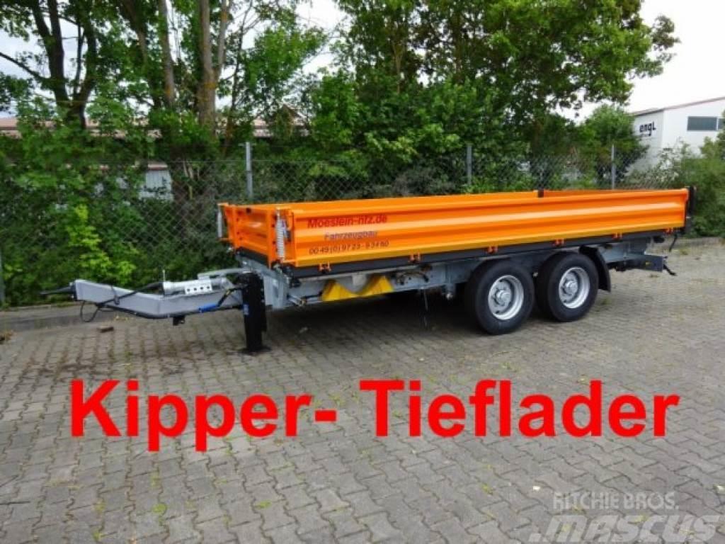 Möslein TTD 13 Orange 13 t Tandem 3- Seitenkipper Tieflad Tipper trailers