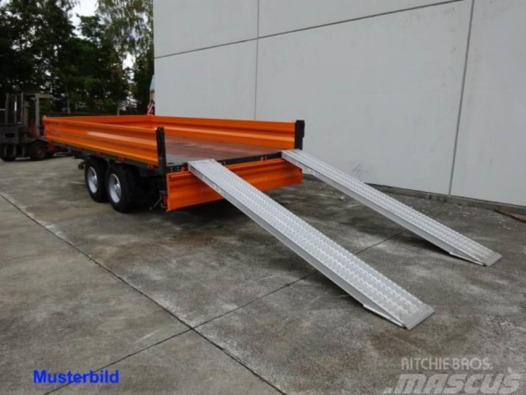 Möslein TTD11 Orange neuer Tandem 3- Seitenkipper Tieflad Tipper trailers