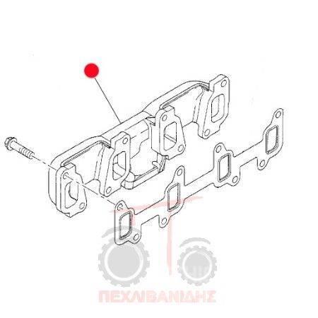 Agco spare part - exhaust system - other exhaust system Other agricultural machines