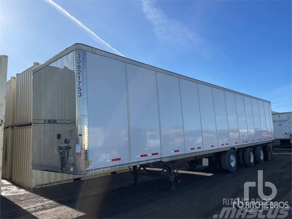 Wabash 53 ft x 102 in Quad/A Box body semi-trailers