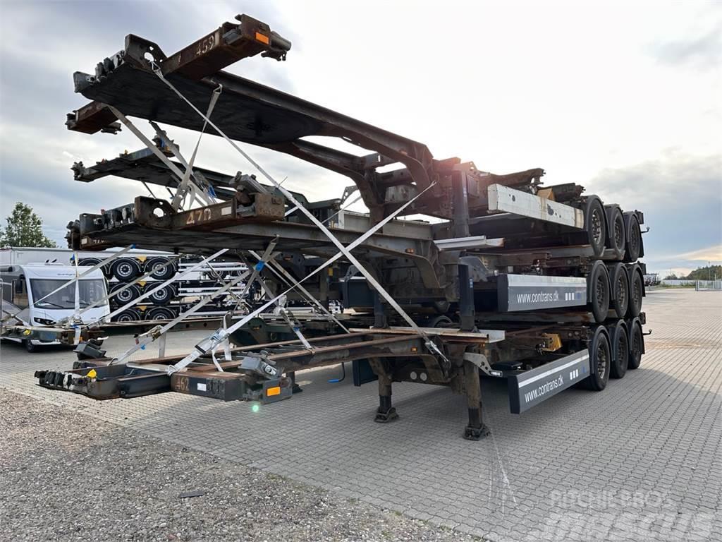 Schmitz 3 x Multichassis Containerframe semi-trailers