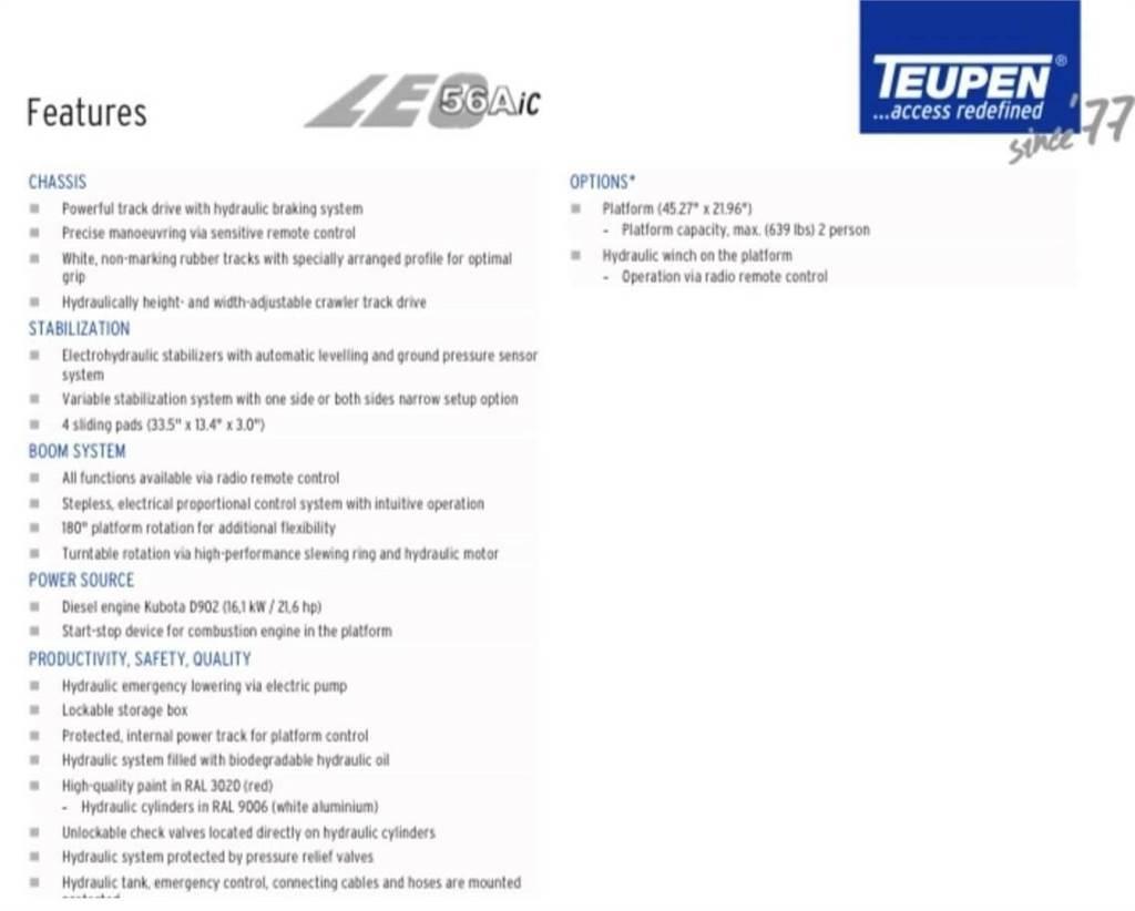 Teupen LEO 56AIC Other lifting machines